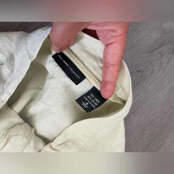 New York and company linen blend pants - Picture 2 of 6